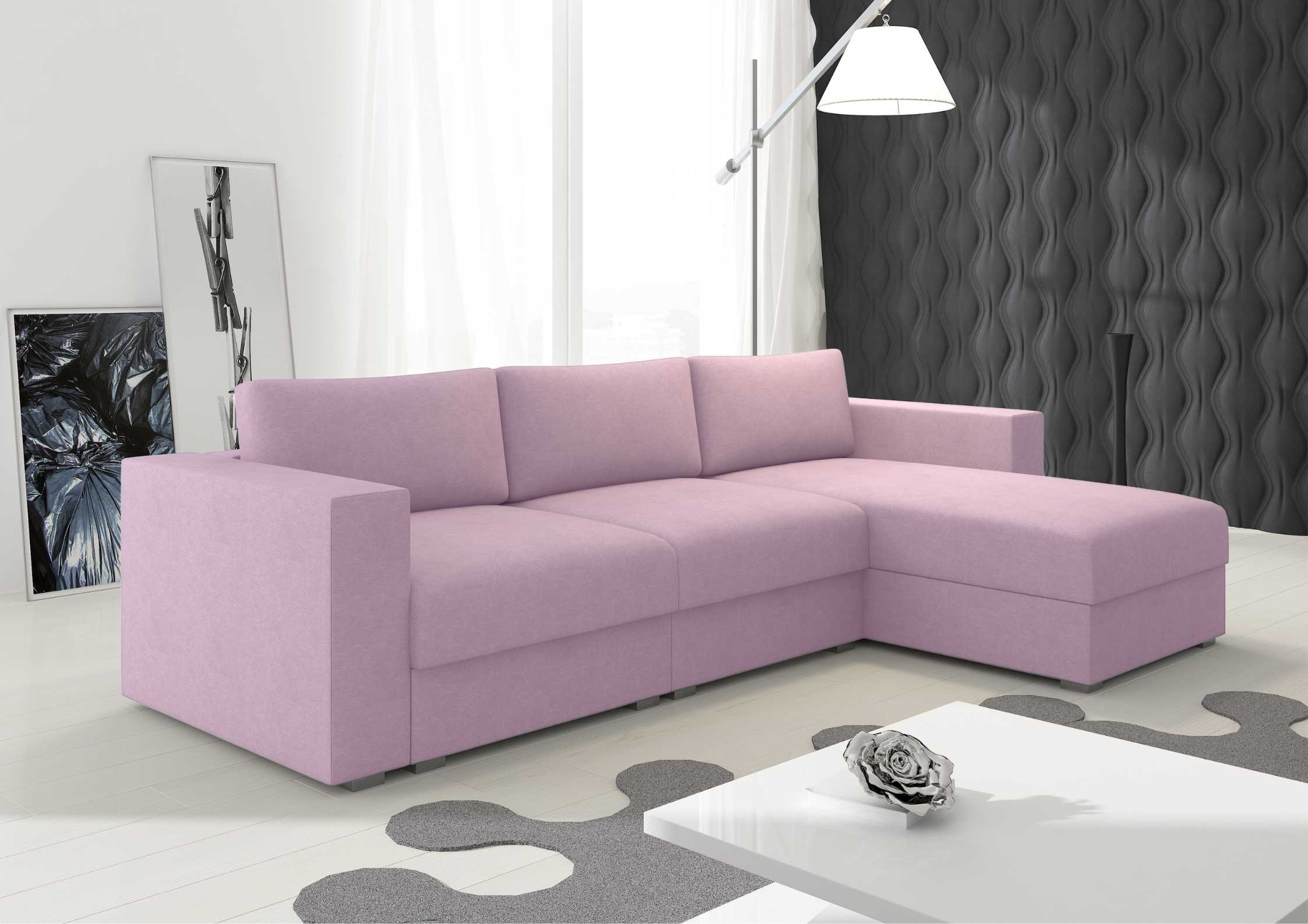 Modułowy narożniki w kolorze różowym